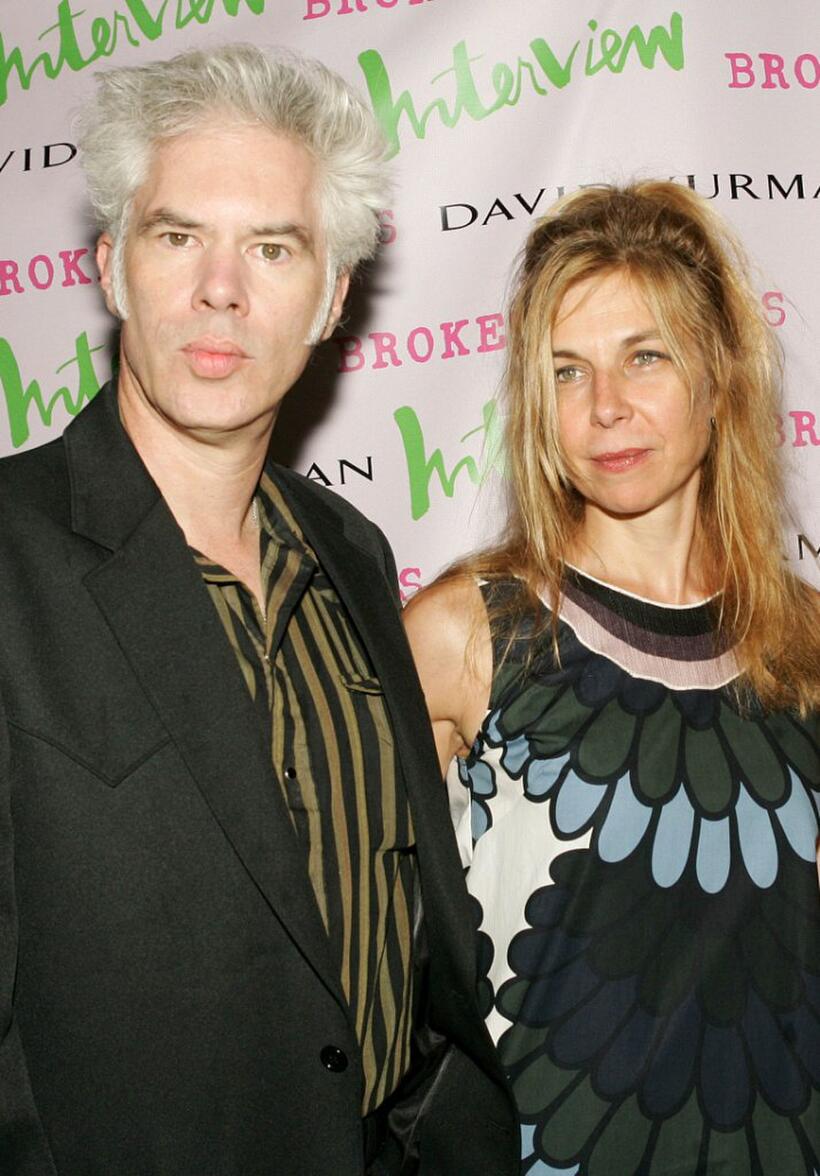 Director Jim Jarmusch and Sara Driver at the premiere of "Broken Flowers."