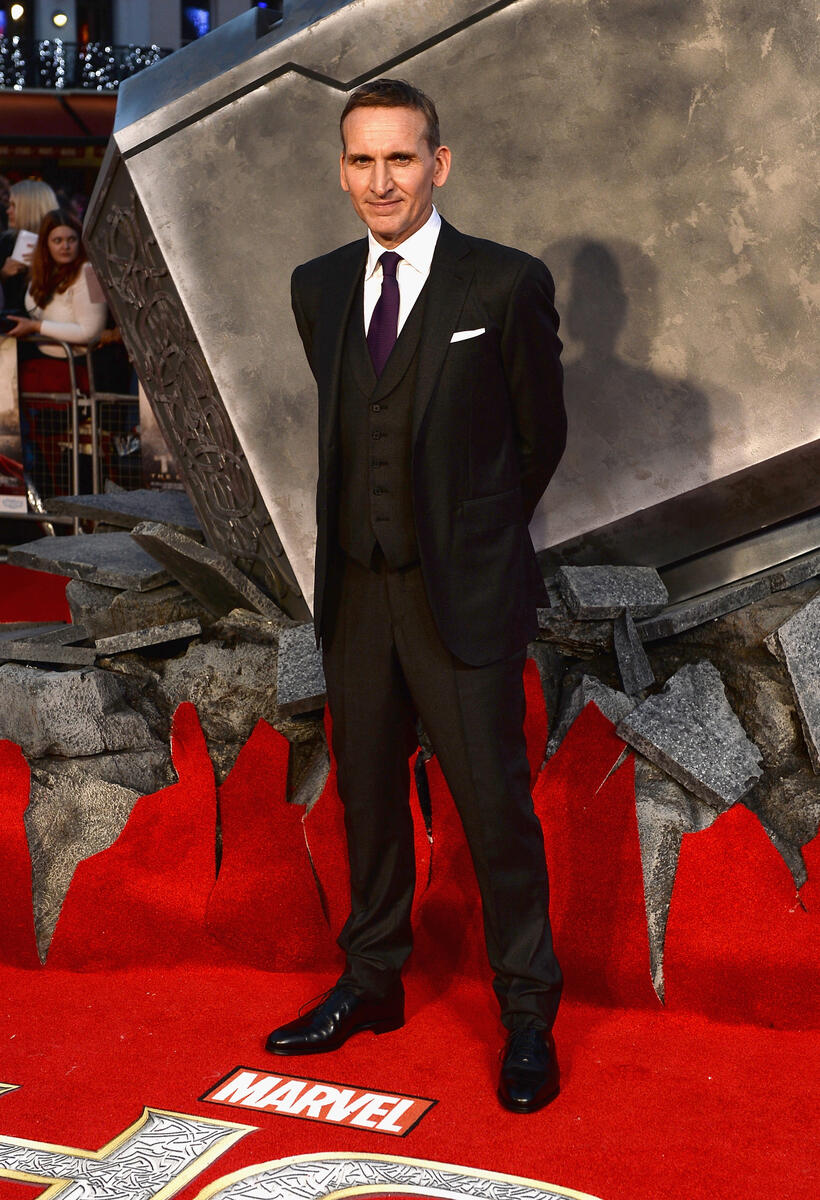 Christopher Eccleston at the London premiere of "Thor: The Dark World."