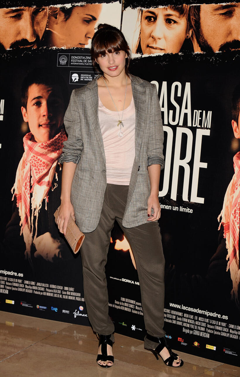Veronica Echegui at the photocall of "La Casa de mi Padre" in Madrid.