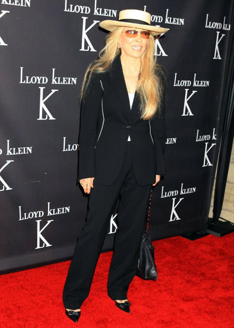 Faye Dunaway at the celebrity launch party for the opening of the Lloyd Klein flagship retail store.