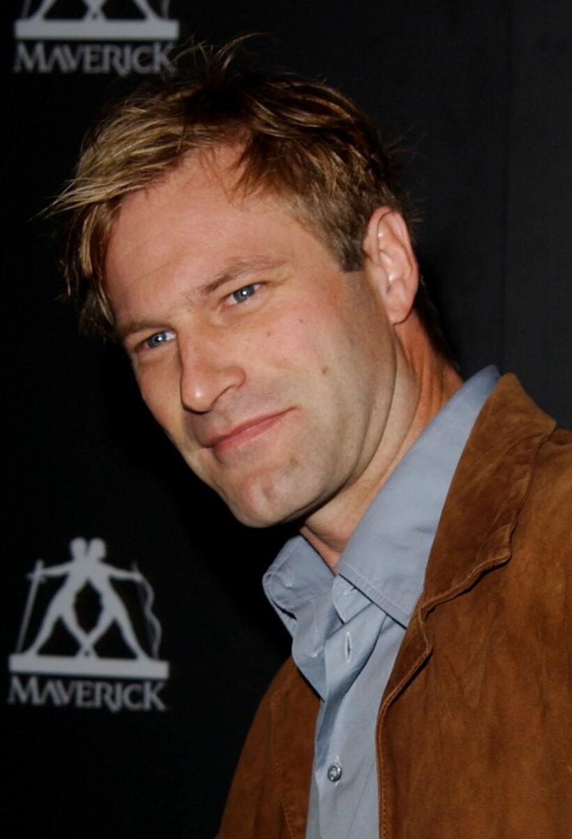 Aaron Eckhart at the Playstation 2 Party East Meets West In The Ultimate Battle Of The Gridiron.