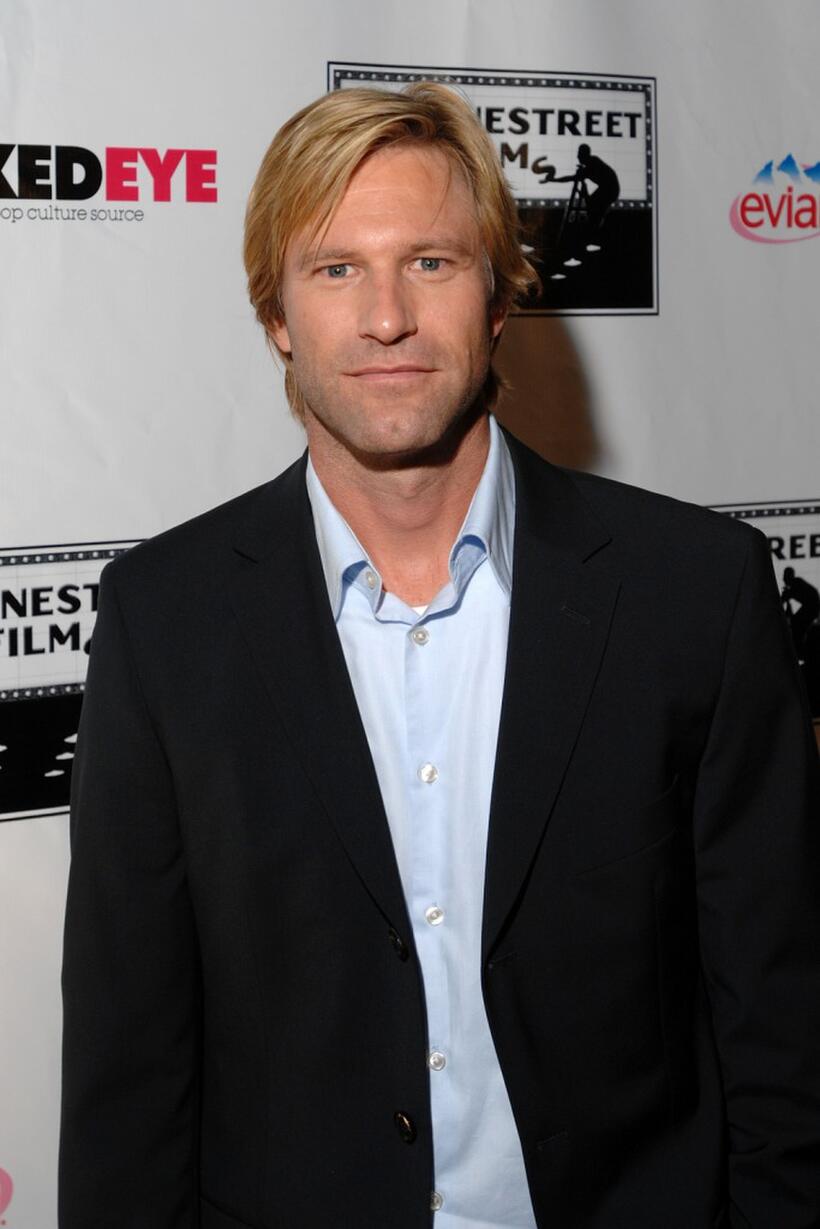 Aaron Eckhart at the after party of the premiere of "Bill" during the Toronto International Film Festival 2007.