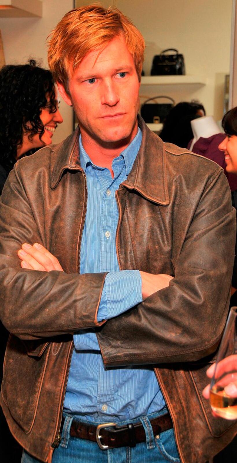 Aaron Eckhart at the Mothers Day toast.