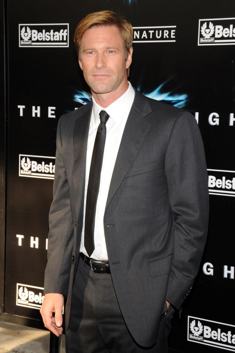 Aaron Eckhart at the New York premiere of "The Dark Knight."