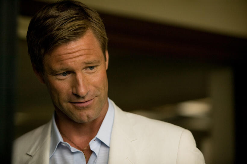Aaron Eckhart as Sanderson in "The Rum Diary."