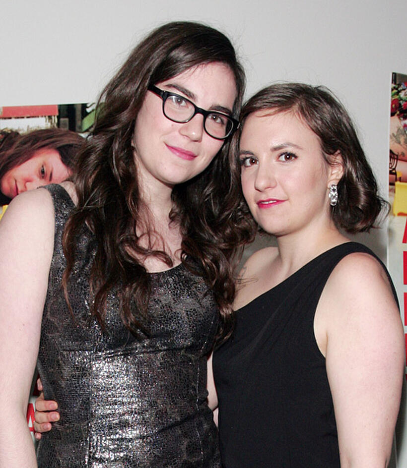 Grace Dunham and Lena Dunham at the New York premiere of "Tiny Furniture."