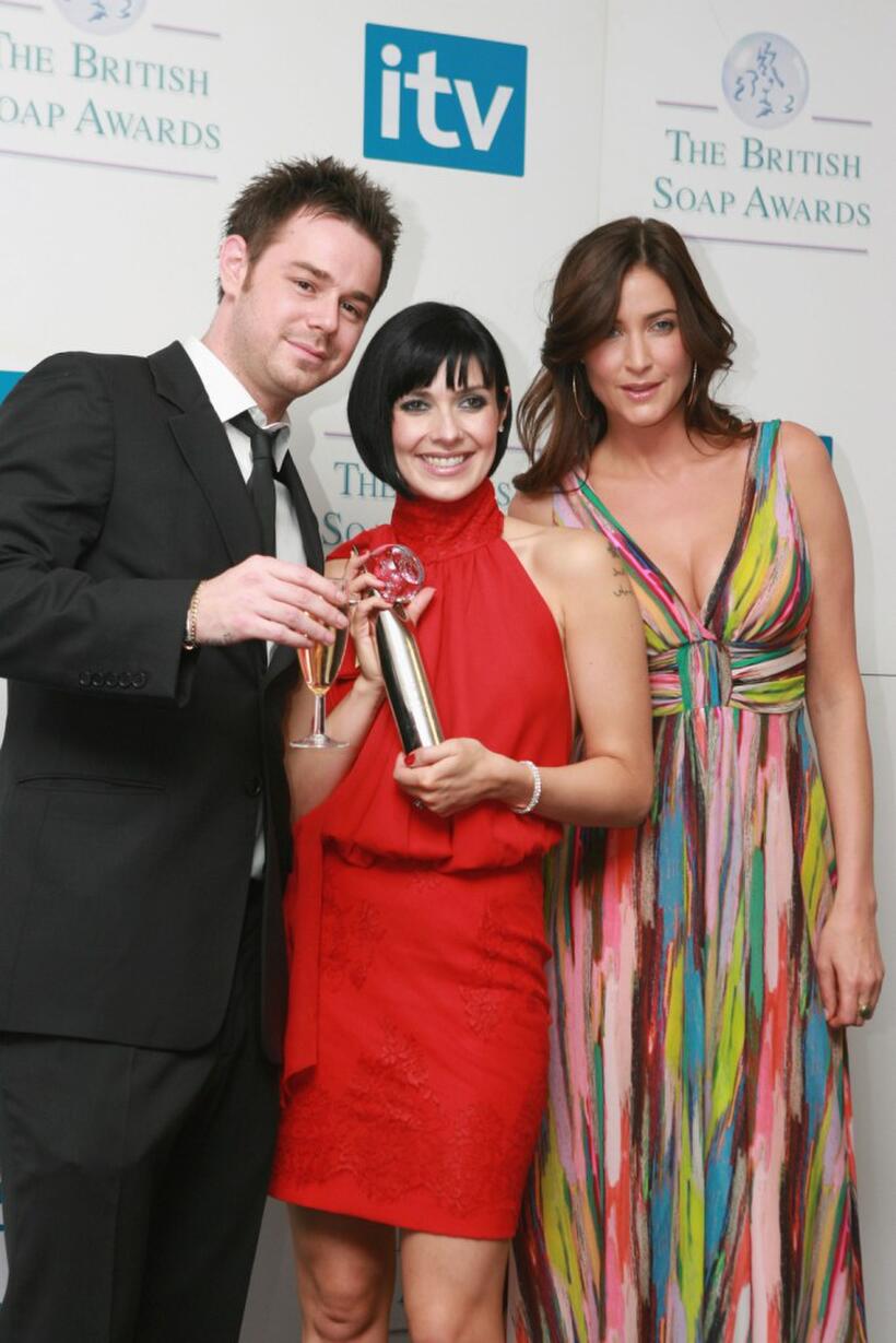 Danny Dyer, Kym Ryder and Lisa Snowden at the British Soap Awards 2007.