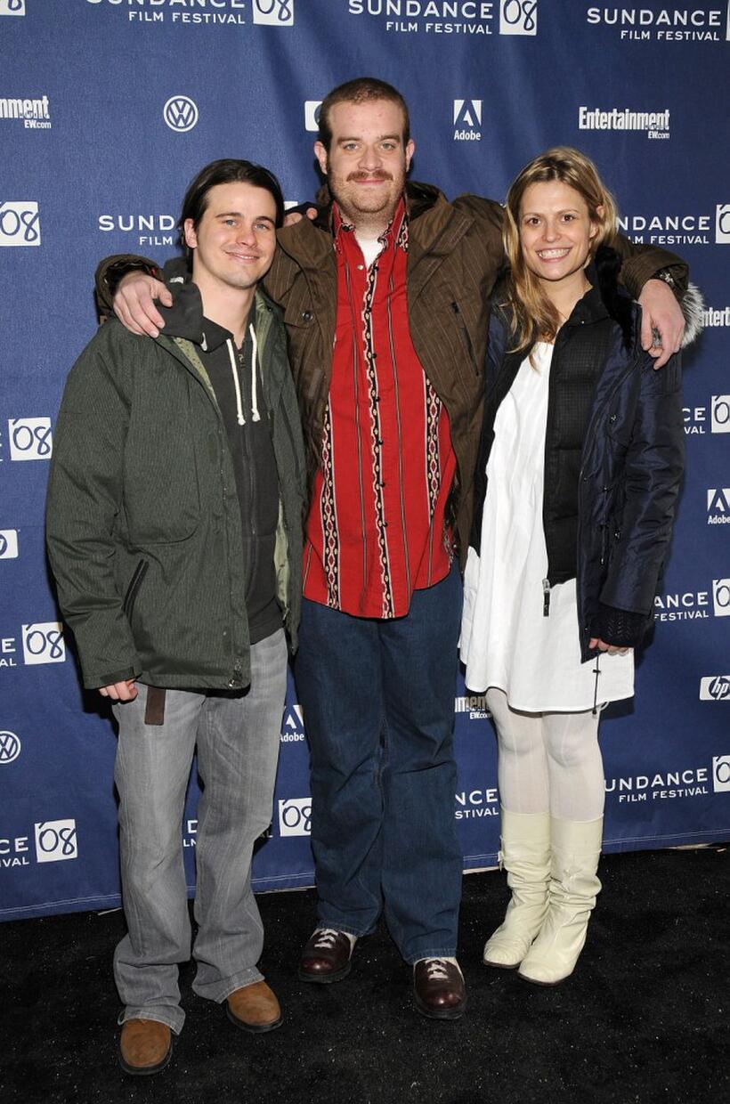 Jason Ritter, Eric Edelstein and Marianna Palka at the premiere of "Good Dick" during the Sundance Film Festival.