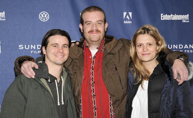Jason Ritter, Eric Edelstein and Marianna Palka at the premiere of "Good Dick" during the Sundance Film Festival.