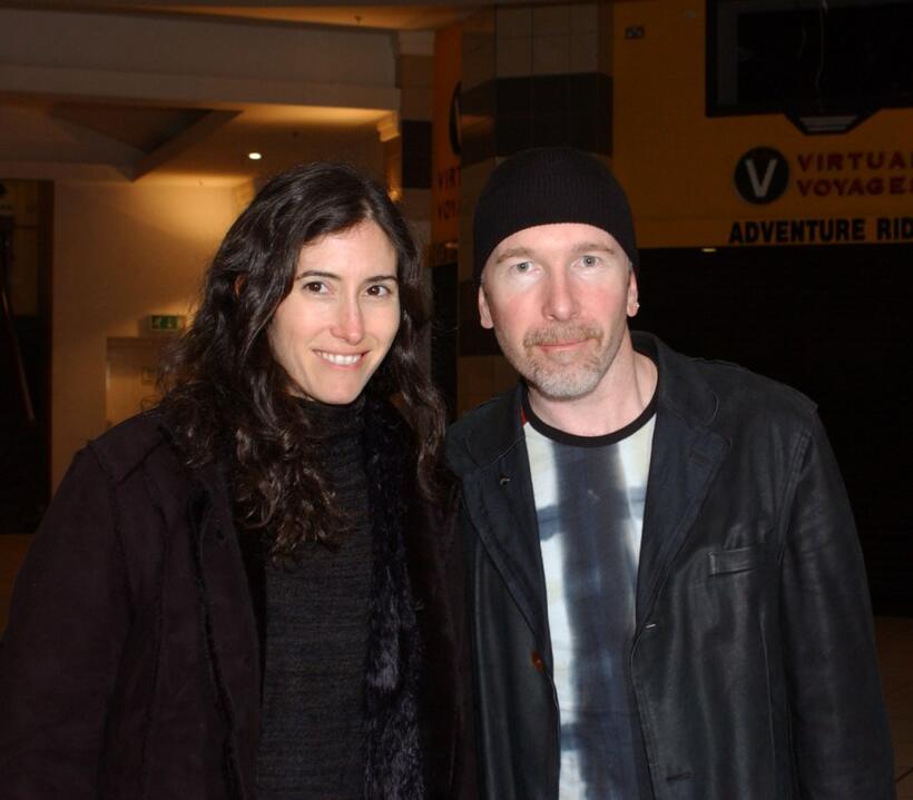 Morleigh and The Edge at the premiere of "Frida."