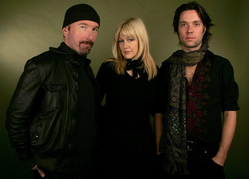 The Edge, Director Lian Lunson and Rufus Wainwright at the 2006 Sundance Film Festival.