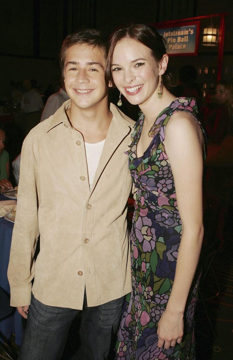 Michael Angarano and Danielle Panabaker at the afterparty premiere of "Sky High."