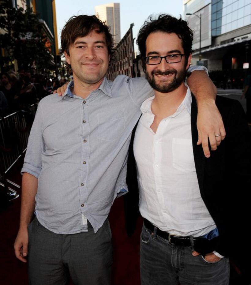 Mark Duplass and Jay Duplass at the premiere of "Cyrus" during the Los Angeles Film Festival.