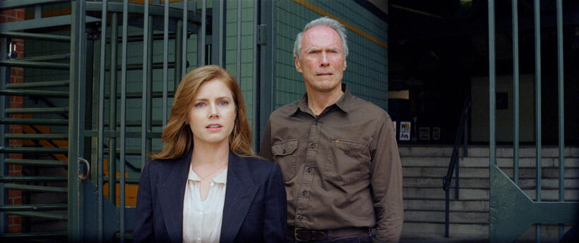 Amy Adams as Mickey and Clint Eastwood as Gus in "Trouble With the Curve."