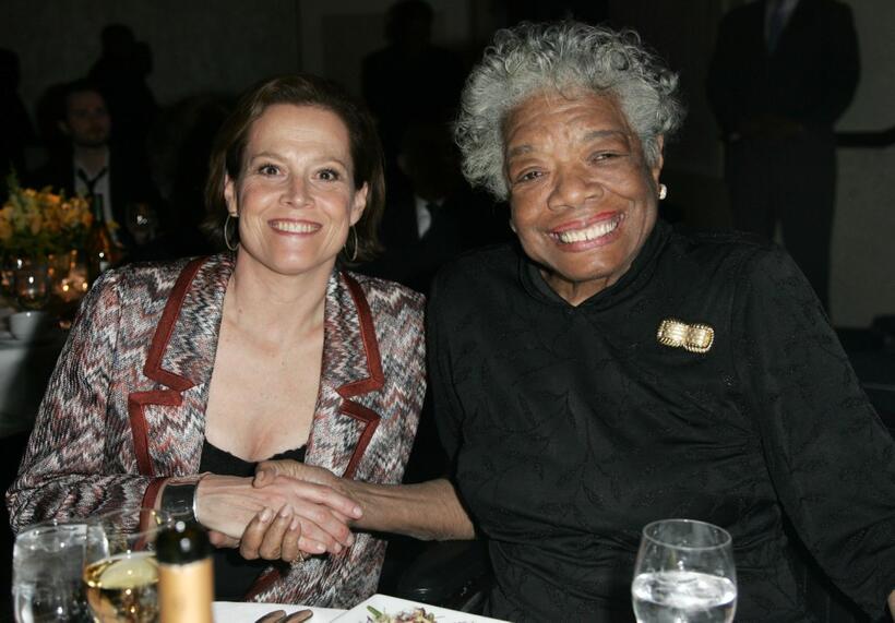 Sigourney Weaver and Maya Angelou at the 2009 Straight for Equality awards.