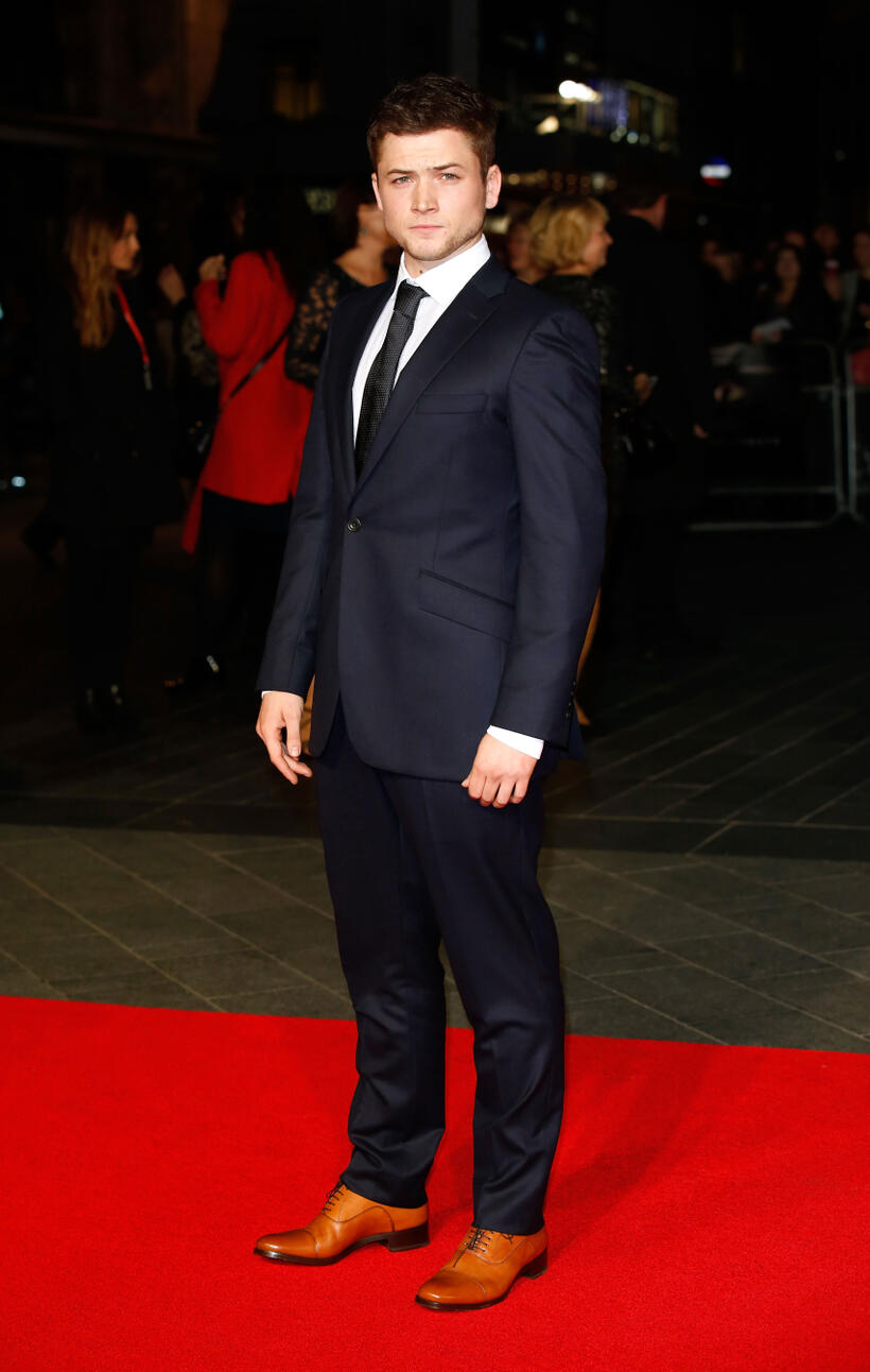 Taron Egerton at the World premiere of "Testament Of Youth" during the 58th BFI London Film Festival.