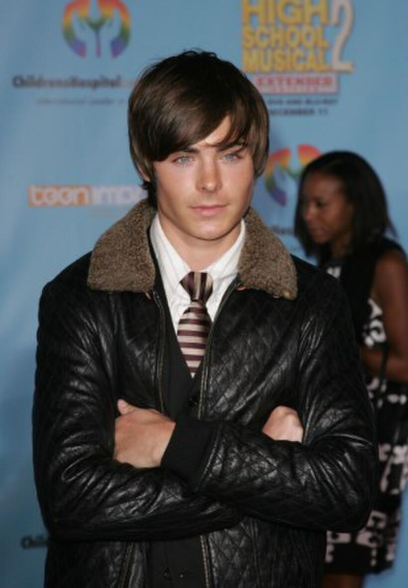 Zac Efron at the DVD premiere of "High School Musical 2."