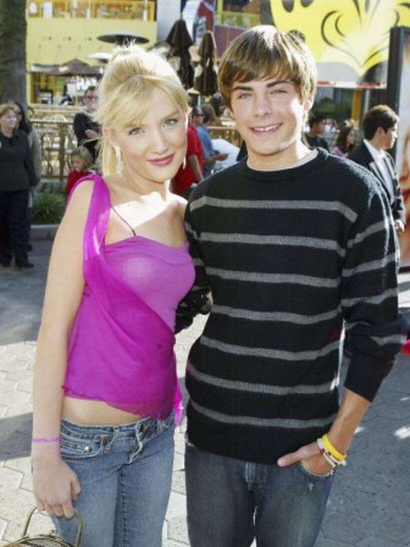 Shelley Buckner and Zac Efron at the California premiere of "Raise Your Voice."