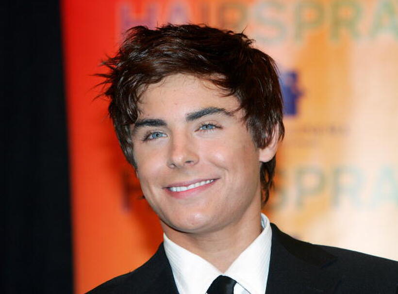 Zac Efron at a Las Vegas photocall for "Hairspray."