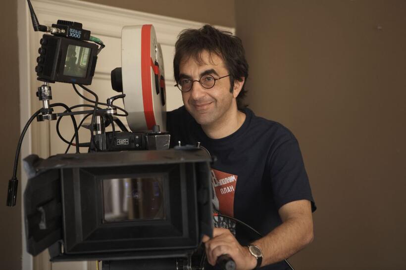 Director Atom Egoyan on the set of "Adoration."