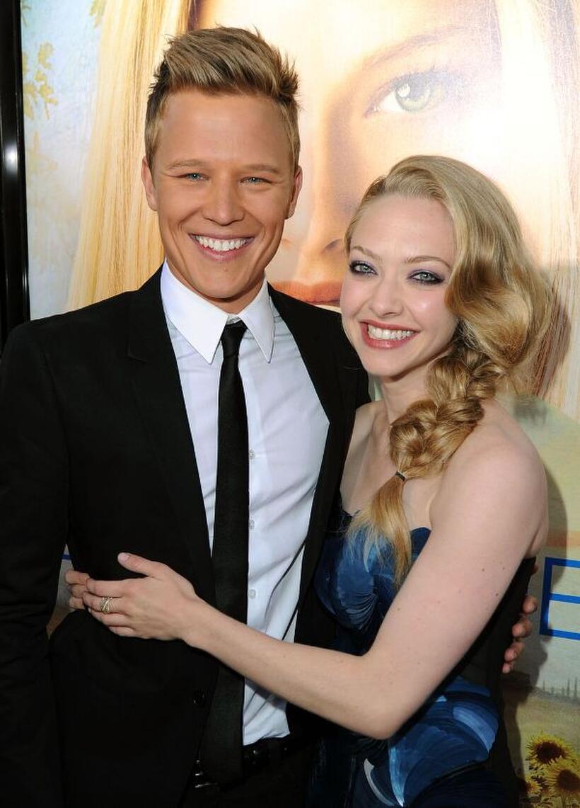 Chris Egan and Amanda Seyfried at the California premiere of "Letters to Juliet."