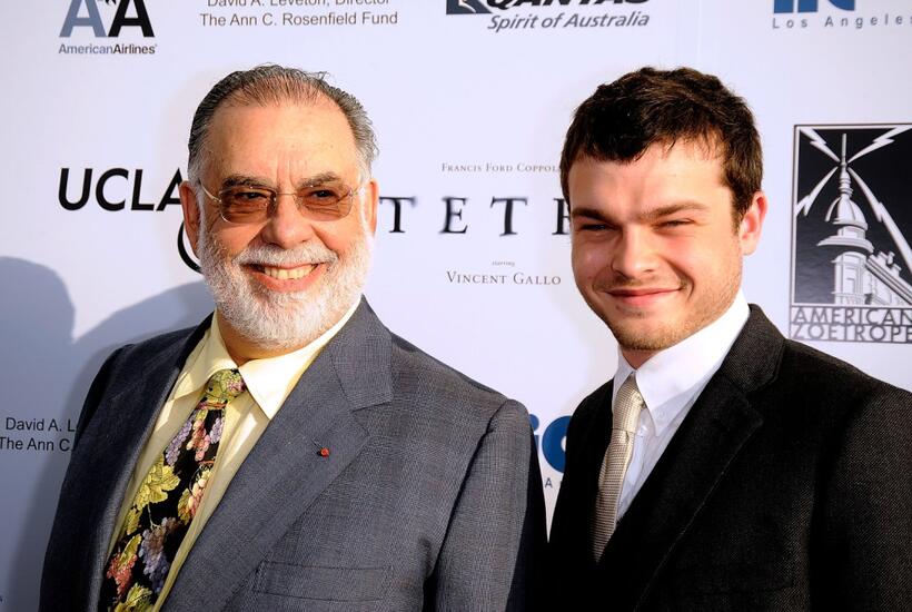 Director Francis Ford Coppola and Alden Ehrenreich at the California premiere of "Tetro."