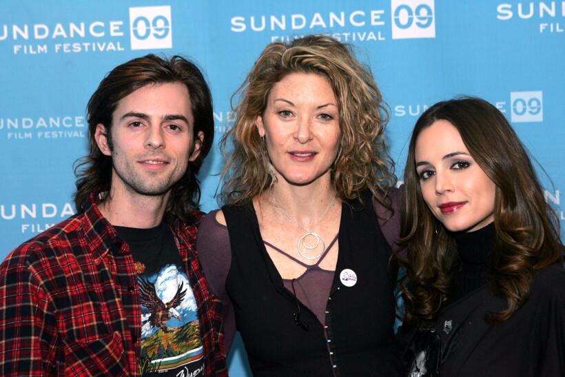 Nate Dushku, producer Ondi Timoner and Eliza Dushku at the screening of "We Live In Public" during the 2009 Sundance Film Festival.