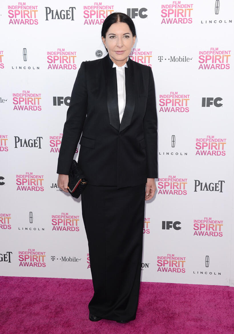 Marina Abramovic at the 2013 Film Independent Spirit Awards.