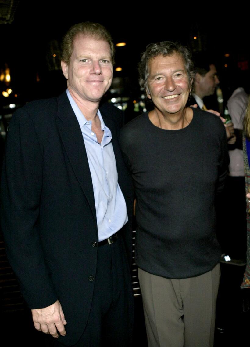 Noah Emmerich and Bob Shaye at the party for the 2004 Showmen of the Year award.
