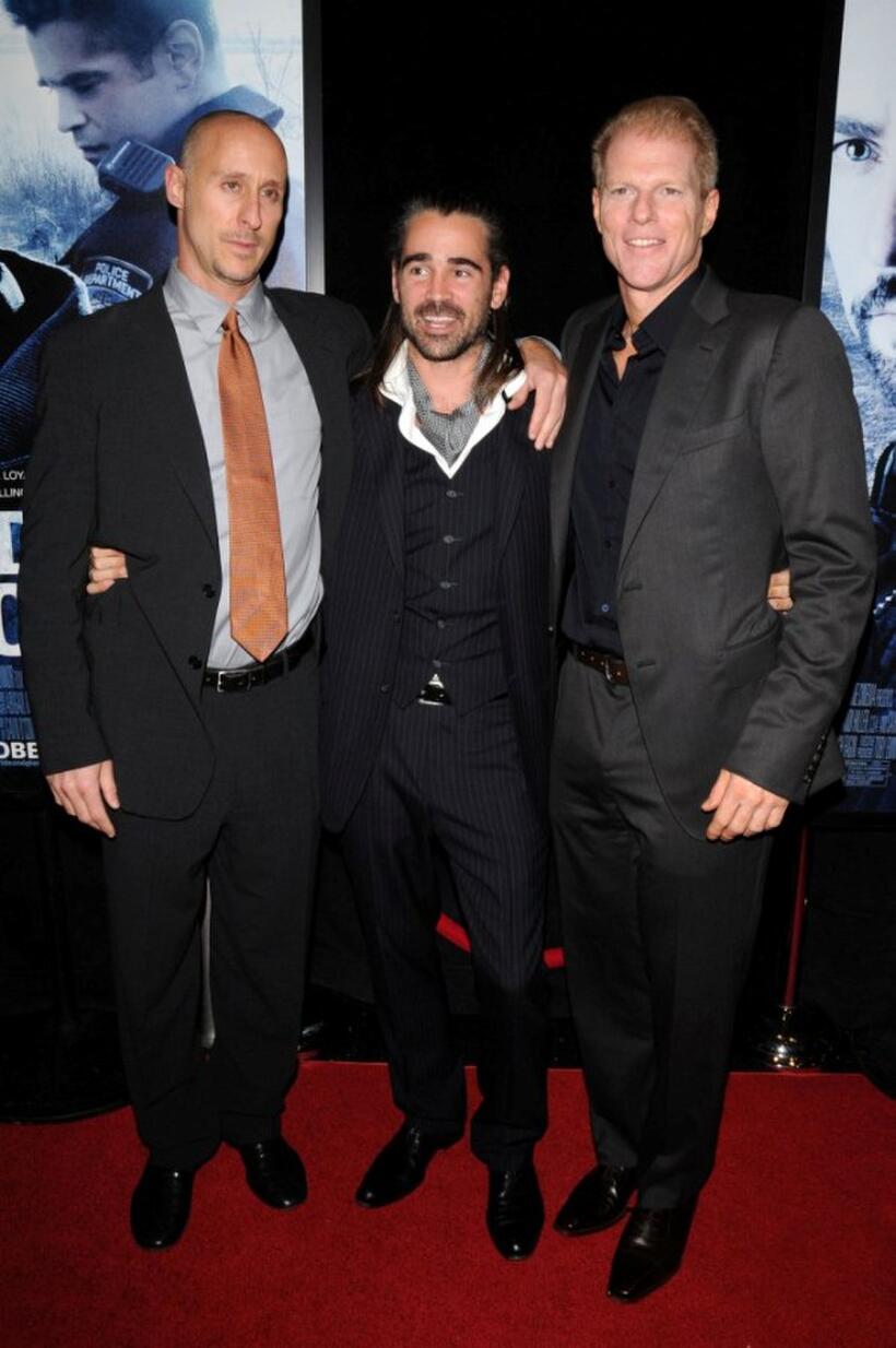 Director Gavin O'Connor, Colin Farrell and Noah Emmerich at the New York premiere of "Pride And Glory."