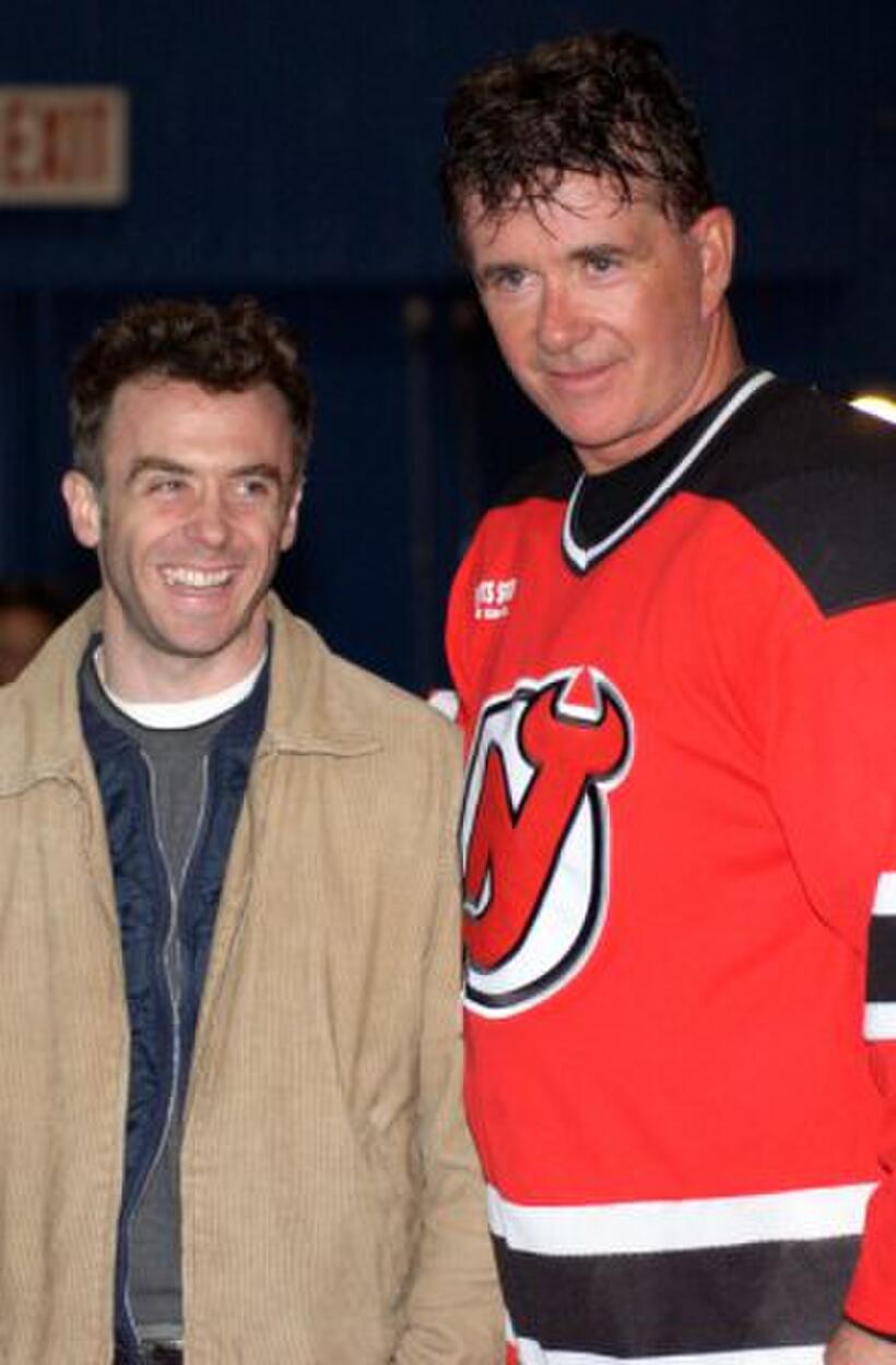 David Eigenberg and Alan Thicke at the Heroes in Uniforms Charity Hockey Tournament.
