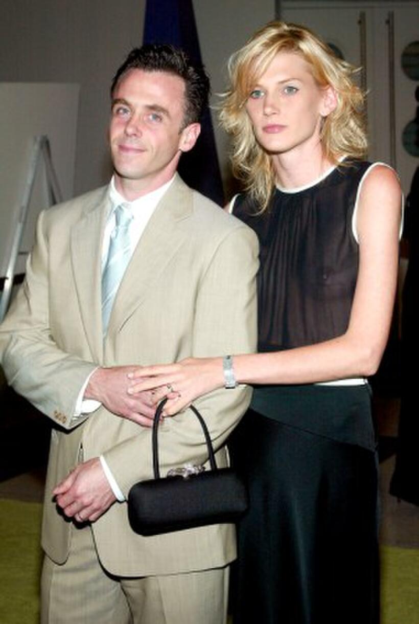 David Eigenberg and wife Chrysti at the "Sex and The City" party.