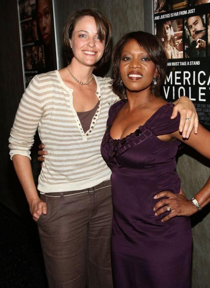 Alison Elliott and Alfre Woodard at the premiere of "American Violet."