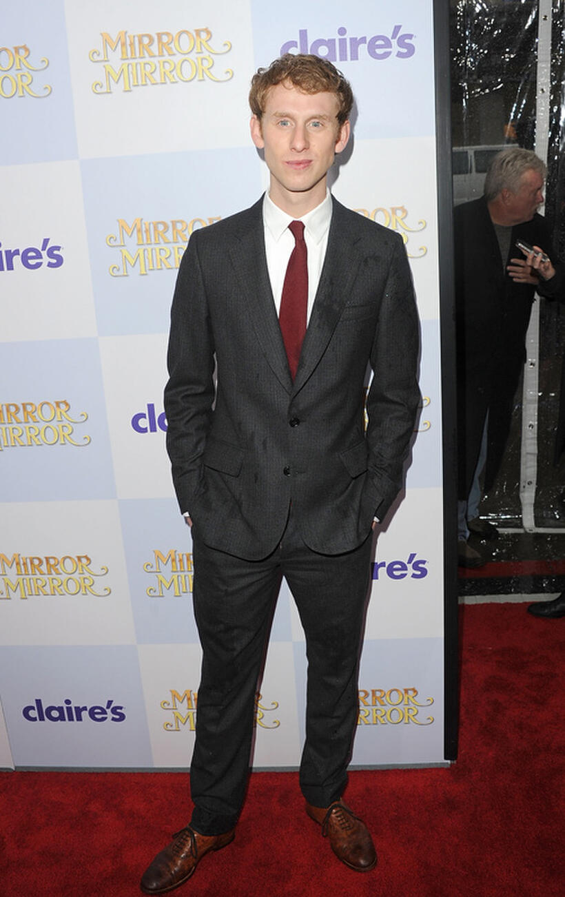 Robert Emms at the California premiere of "Mirror Mirror."