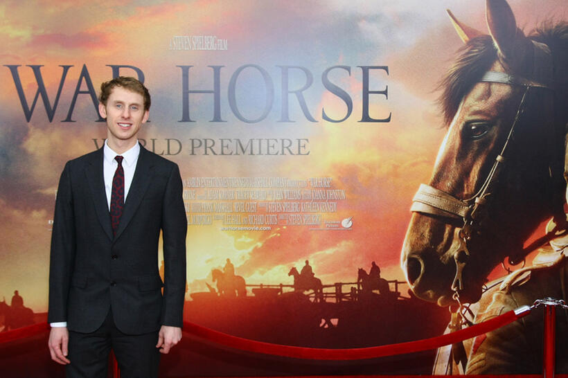 Robert Emms at the world premiere of "War Horse" in New York.