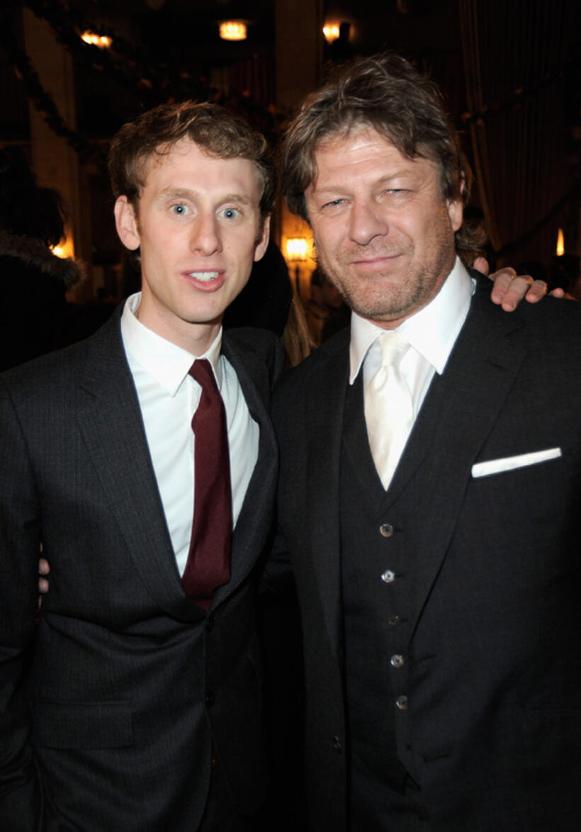 Robert Emms and Sean Bean at the after party of the California premiere of "Mirror Mirror."