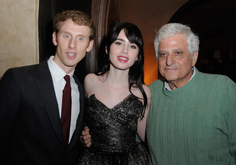 Robert Emms, Lily Collins and Michael Lerner at the after party of the California premiere of "Mirror Mirror."