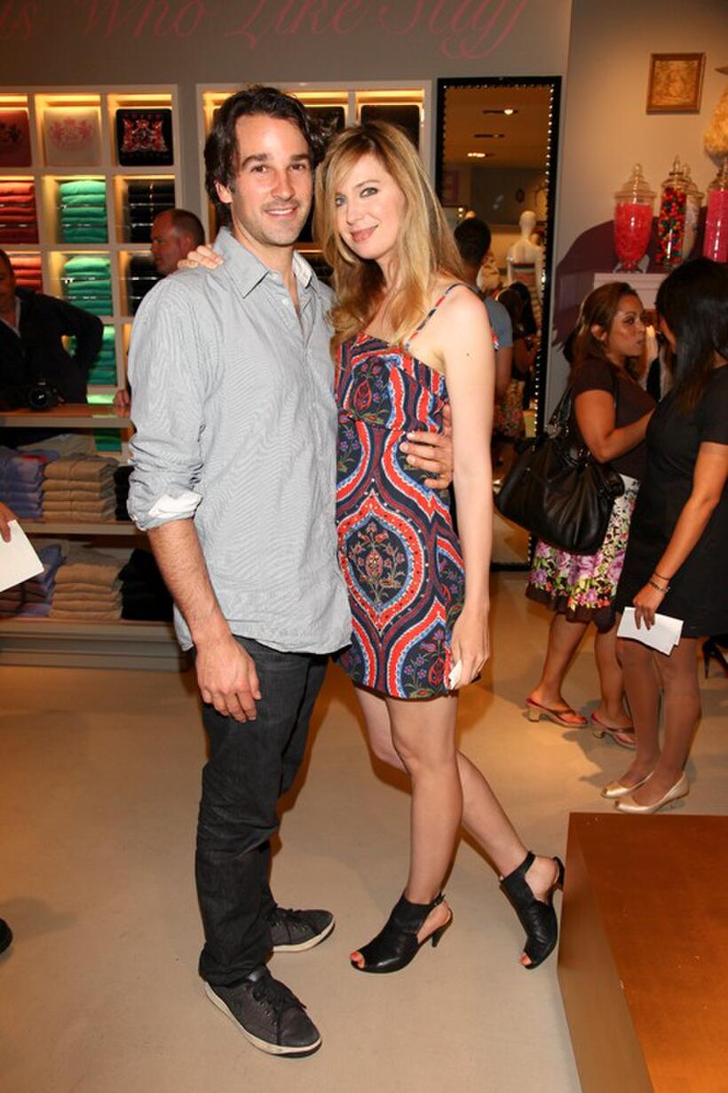 Matthew Heller and Anne Dudek at the opening of Juicy store in Toronto.