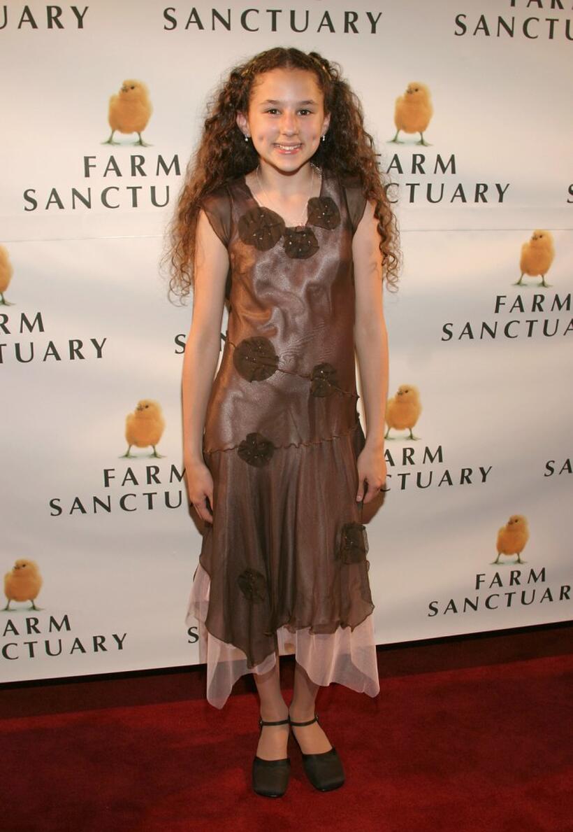 Hallie Kate Eisenberg at the Farm Sanctuary Gala 2004.