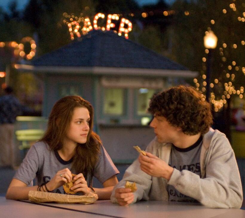 Kristen Stewart and Jesse Eisenberg in "Adventureland."