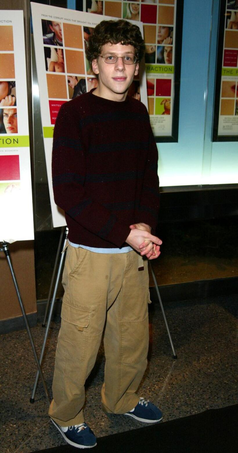 Jesse Eisenberg at the New York screening of "The Rules Of Attraction."