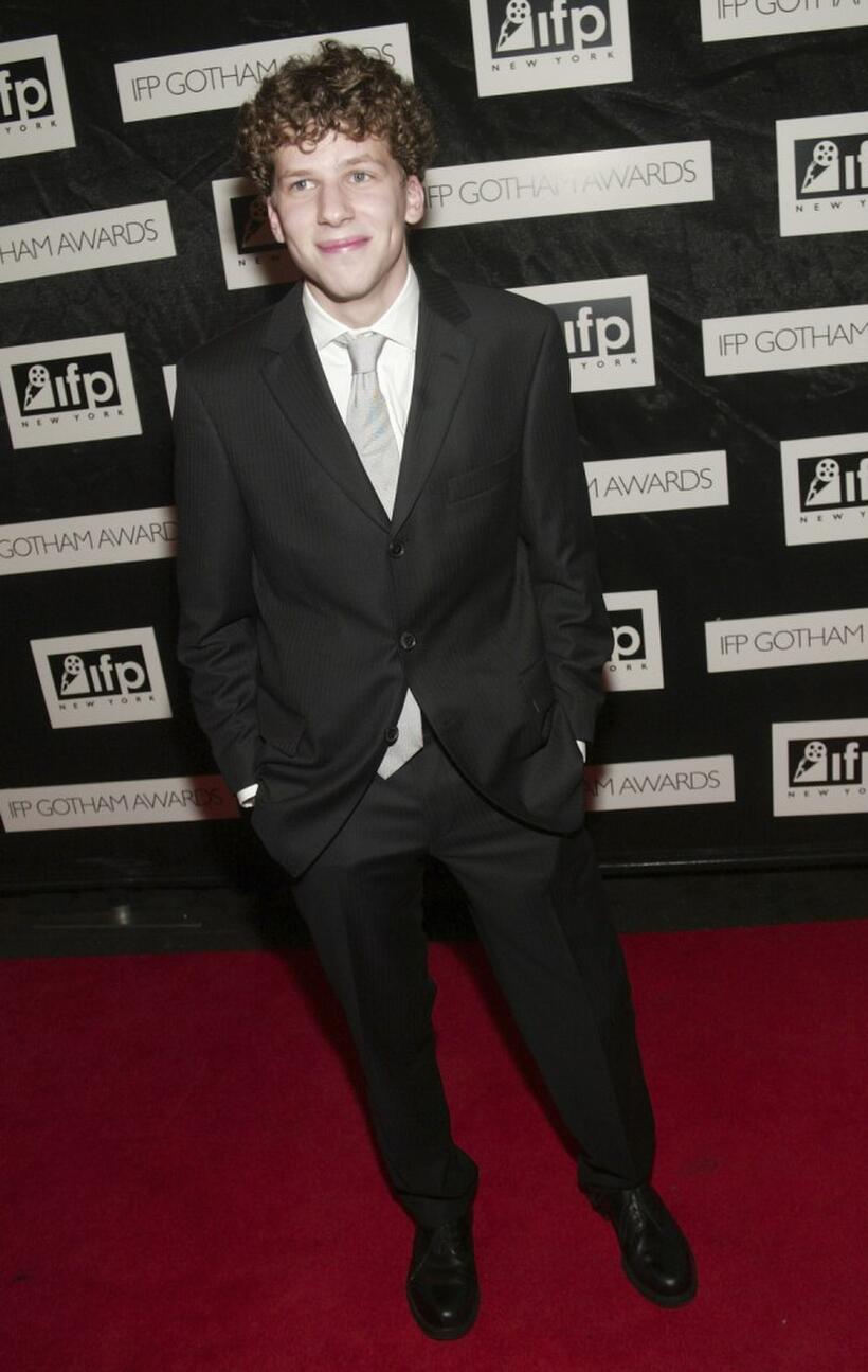 Jesse Eisenberg at the 13th Annual IFP Gotham Awards, a benefit dinner and awards honoring New York's filmmaking community.