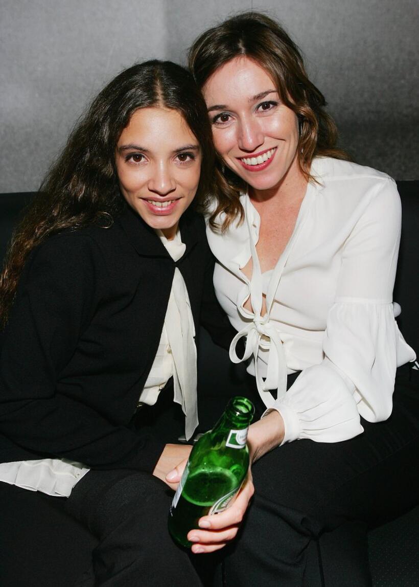Yohana Cobo and Lola Duenas at the screening of "Volver."