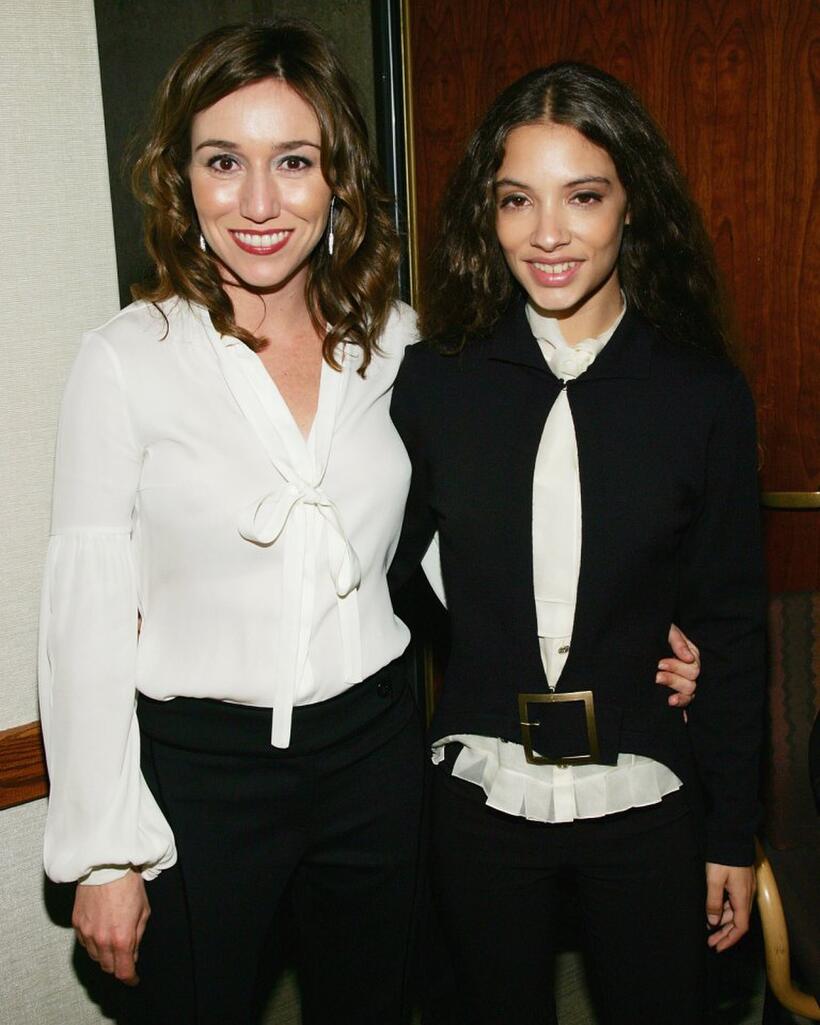Lola Duenas and Yohana Cobo at the screening of "Volver."