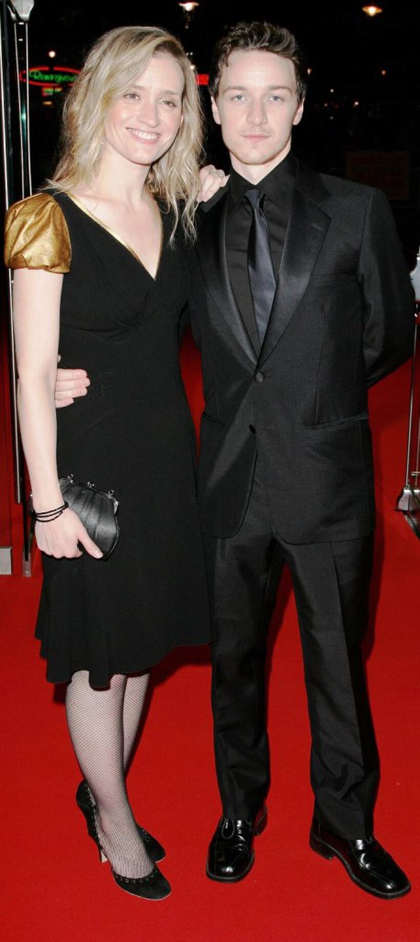 Anne-Marie Duff and James McAvoy at the UK premiere of "The Last King Of Scotland" during the opening gala of The Times BFI London Film Festival.