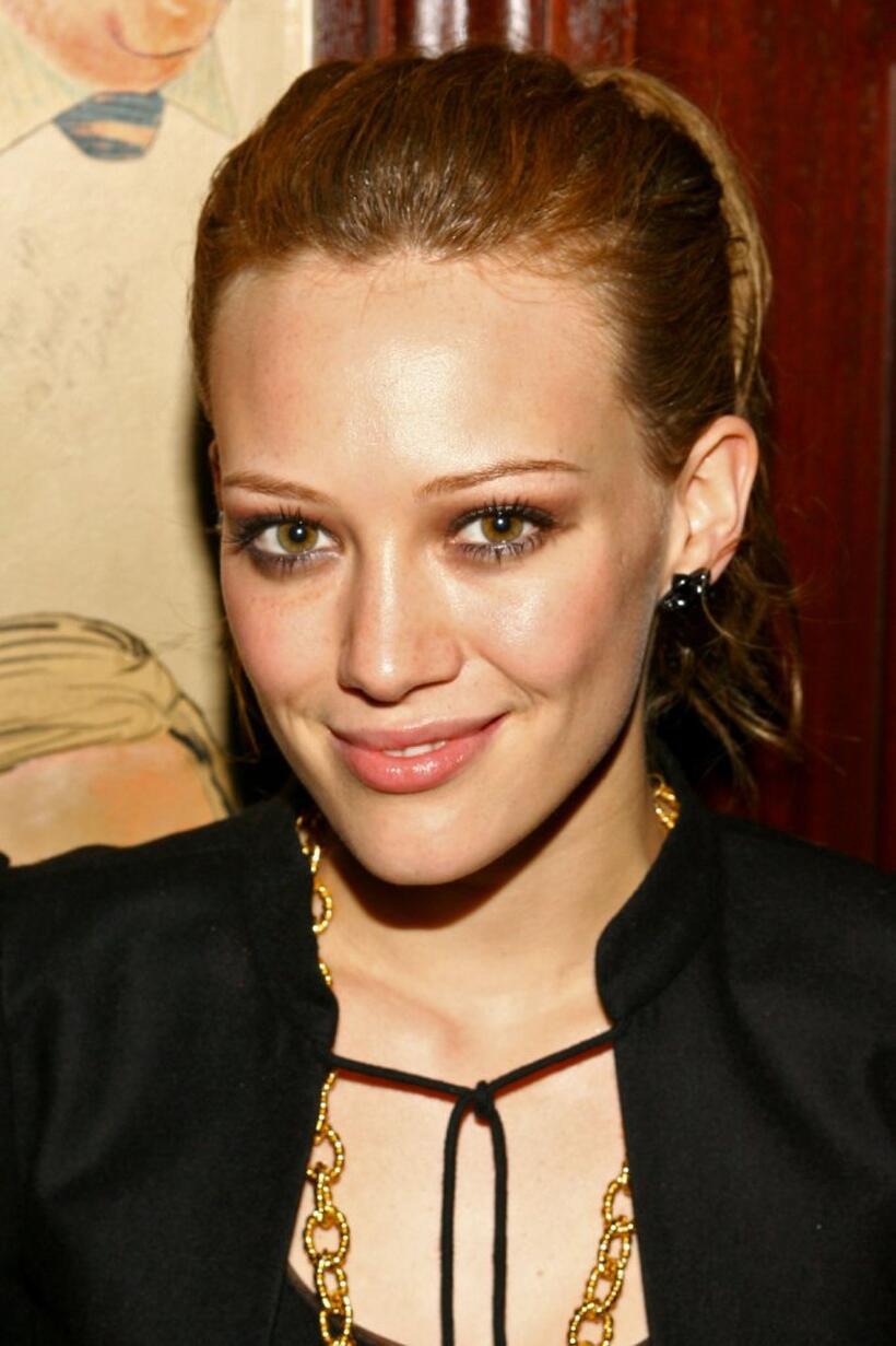Hilary Duff at the after party for sister Haylie Duff's debut performance in "Hairspray."