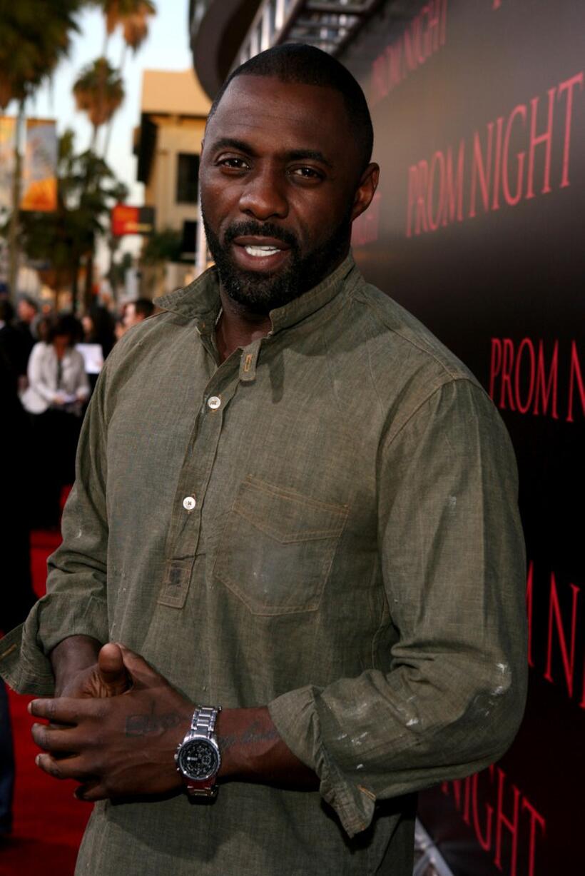 Idris Elba at the world premiere of "Prom Night."