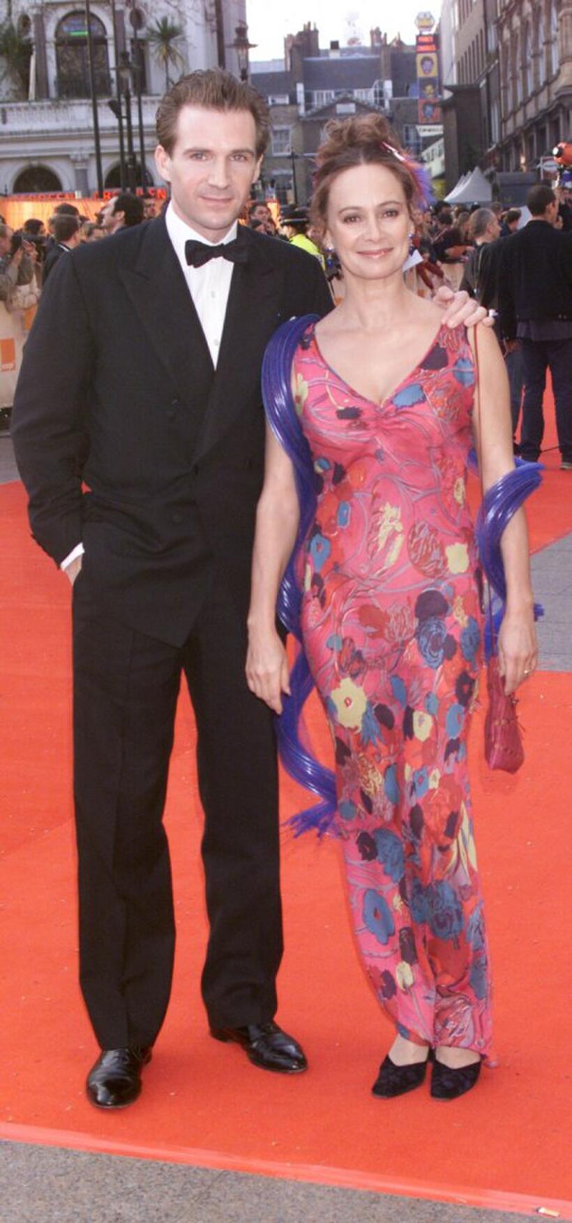 Francesca Annis and Ralph Fiennes at the BAFTA Awards at the Odeon Cinema Leicester Square.