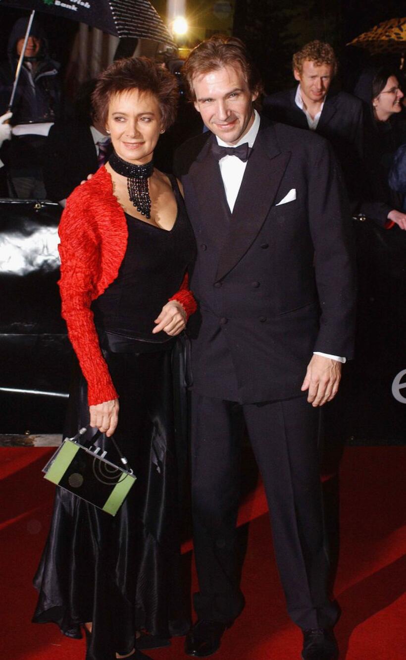 Francesca Annis and Ralph Fiennes at the Irish Film and Television Awards at the Burlington Hotel.