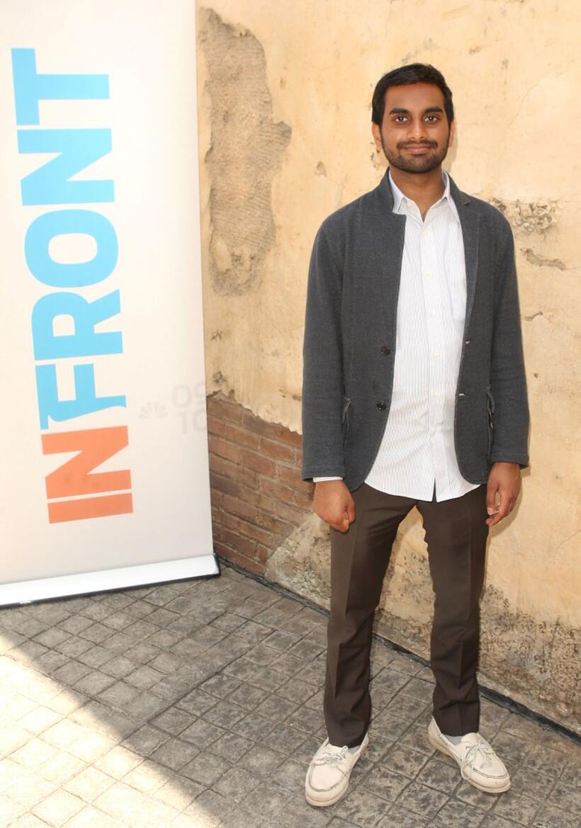 Aziz Ansari at the "In Front" to meet the stars of NBC's new shows.